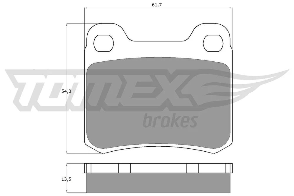 Sada brzdových destiček, kotoučová brzda Tomex Brakes TX10-37