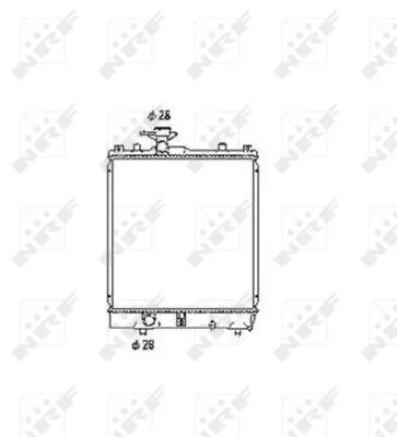 Chladič, chlazení motoru NRF 53456 – OE 1770080G00