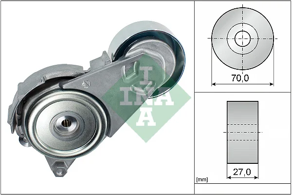 Napinaci rameno, zebrovany klinovy remen Schaeffler INA 534040810
