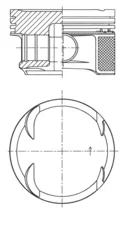 Píst KOLBENSCHMIDT 41724600