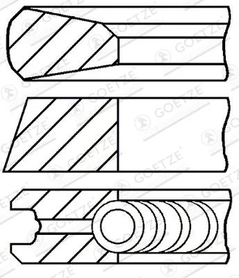Sada pistnich krouzku GOETZE ENGINE 08-785200-00