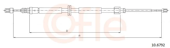 Tazne lanko, parkovaci brzda COFLE 10.6792 – OE 364000001R