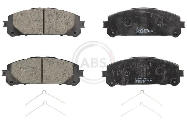 Sada brzdových destiček, kotoučová brzda A.B.S. 35409