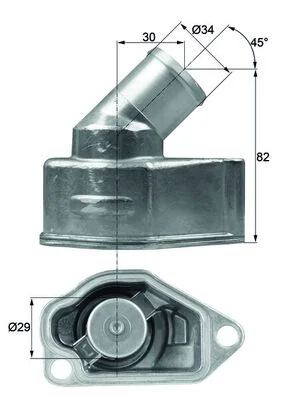 Termostat, chladivo MAHLE TI992
