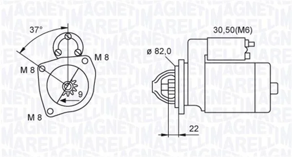 Startér MAGNETI MARELLI 063721449010