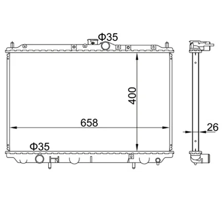 CHLADIČ CARISMA 1.8 16V 95-97 HART 606429