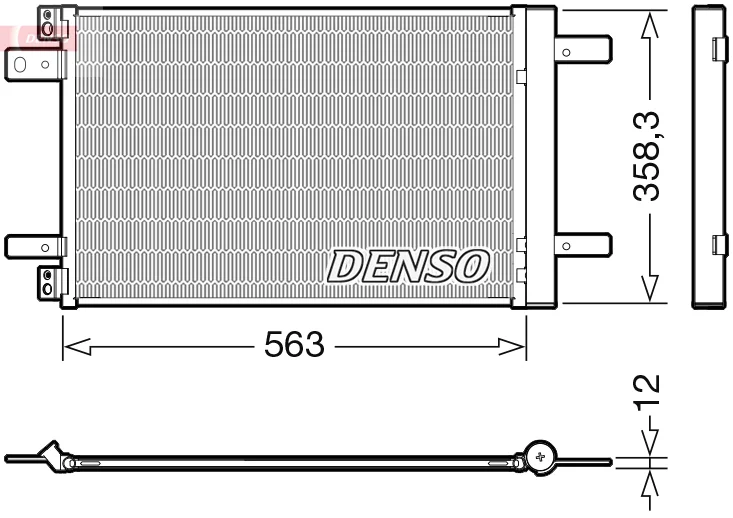 Kondenzátor, klimatizace DENSO DCN21032 Kondenzátor, klimatizace DENSO DCN21032
