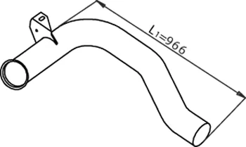 Výfuková trubka DINEX 22157 – OE 1610673