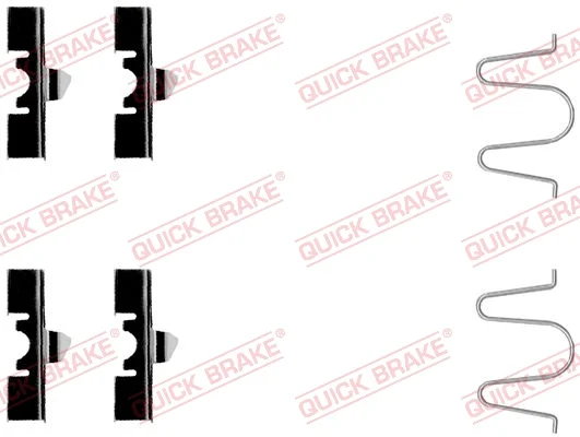 Sada prislusenstvi, oblozeni kotoucove brzdy QUICK BRAKE 109-1170