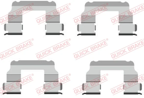 Sada prislusenstvi, oblozeni kotoucove brzdy QUICK BRAKE 109-1689