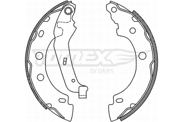 Sada brzdových čelistí Tomex Brakes TX21-00