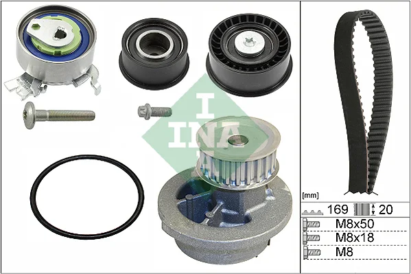 Vodni pumpa + sada ozubeneho remene Schaeffler INA 530007830