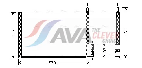 Kondenzátor, klimatizace AVA Clever Choice FDA5328