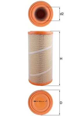 Vzduchový filtr KNECHT LX1142