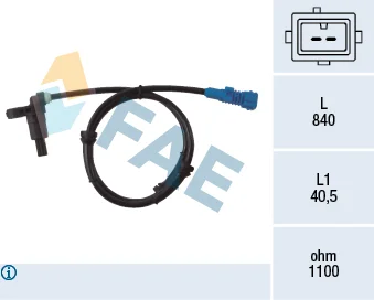 Snímač, počet otáček kol FAE 78022
