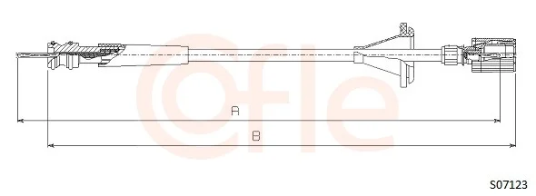 Hřídel tachometru COFLE S07123 Hřídel tachometru COFLE S07123