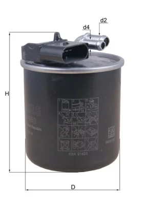 Palivový filtr KNECHT KL950