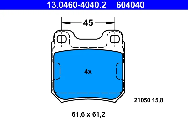 Brzdové destičky Starline BDS042 Brzdové destičky Starline BDS042