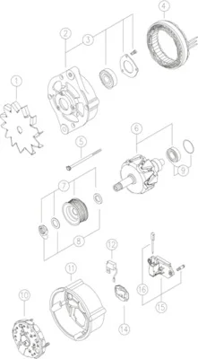 generátor MAHLE MG165