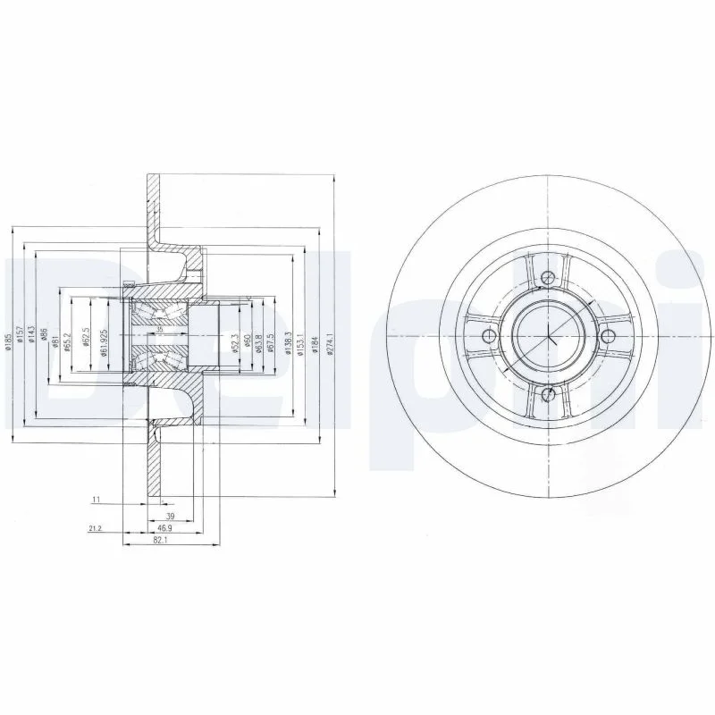 Brzdový kotouč DELPHI BG9029RSC