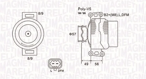 generátor MAGNETI MARELLI 063731740010