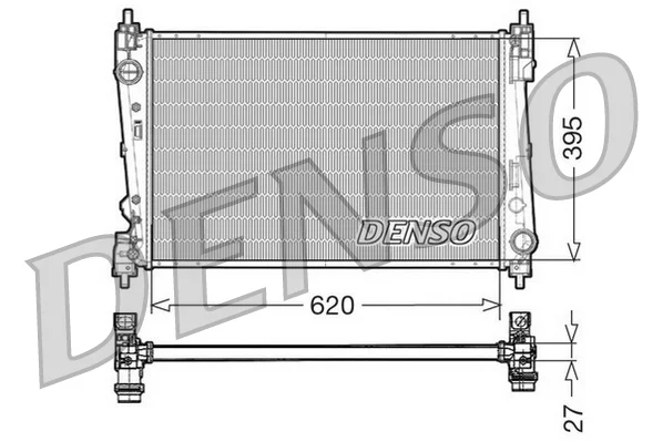 Chladič, chlazení motoru DENSO DRM13015 Chladič, chlazení motoru DENSO DRM13015