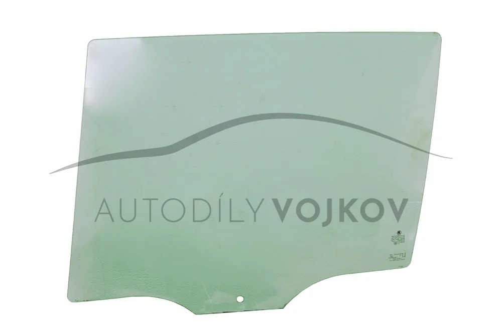 Sklo dveří zadní levé zelené combi 5E9845205C v:111769 Sklo dveří zadní levé zelené combi 5E9845205C v:111769