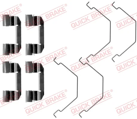 Sada prislusenstvi, oblozeni kotoucove brzdy QUICK BRAKE 109-1292