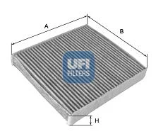 Filtr, vzduch v interiéru UFI 54.195.00