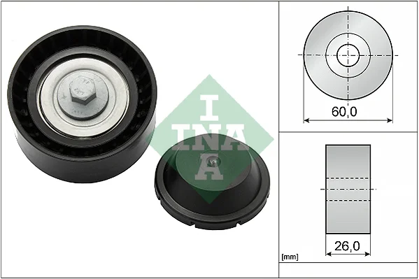 Vratna/vodici kladka, klinovy zebrovy remen Schaeffler INA 532082410
