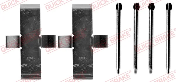 Sada prislusenstvi, oblozeni kotoucove brzdy QUICK BRAKE 109-0945