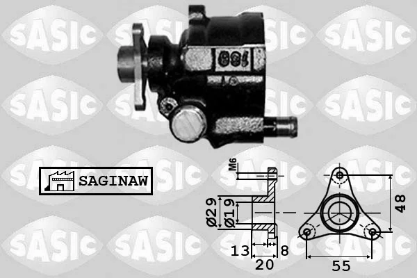 Hydraulické čerpadlo, řízení SASIC 7074001
