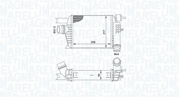 Chladič turba MAGNETI MARELLI 351319205160 – OE 144961381R