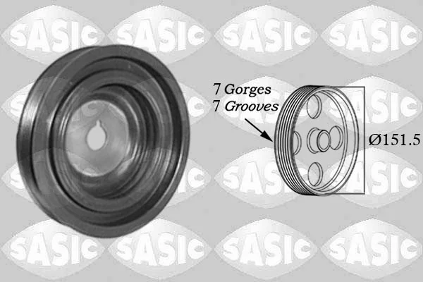 remenice, klikovy hridel SASIC 2154022 – OE 8200315270