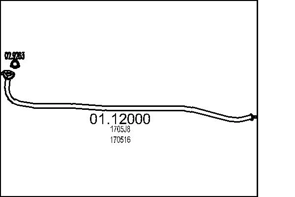 Výfuková trubka MTS 01.12000