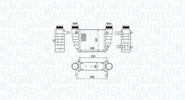 Chladič turba MAGNETI MARELLI 351319204850