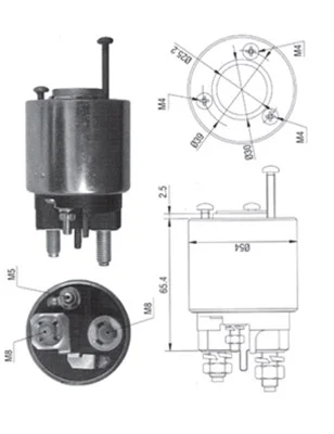 Elektromagnetický spínač, startér MAGNETI MARELLI 940113050373 Elektromagnetický spínač, startér MAGNETI MARELLI 940113050373