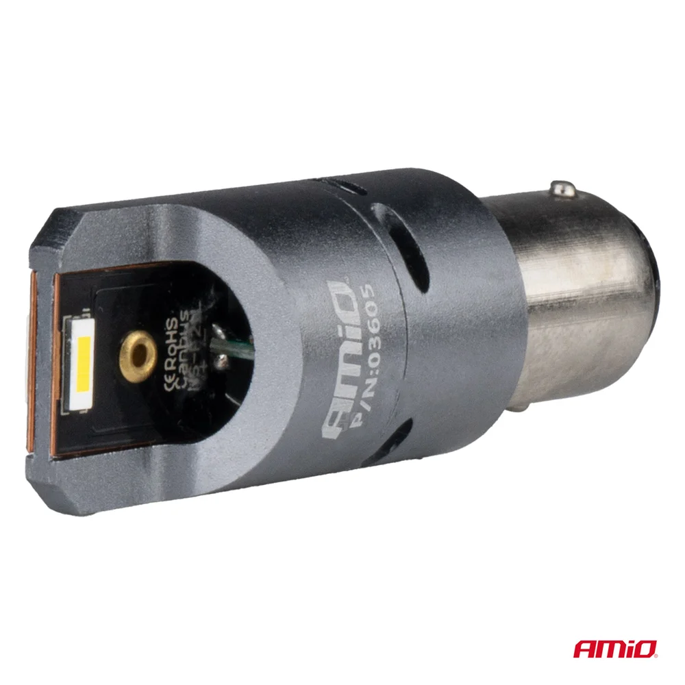 LED žárovky FULL CANBUS PRO BAY15D P21/5W 2x1860SMD bílé 12V 24V AMIO-03605 - Obrázek 3