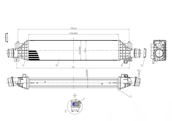 CHLADIČ VZDUCHU MOKKA 13- HART 620805