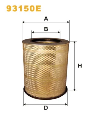 Vzduchový filtr WIX FILTERS 93150E