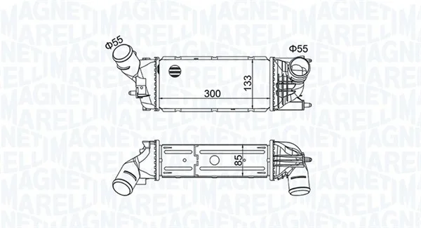 Chladič turba MAGNETI MARELLI 351319205120 Chladič turba MAGNETI MARELLI 351319205120