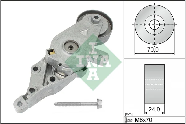 Napinaci rameno, zebrovany klinovy remen Schaeffler INA 534014030